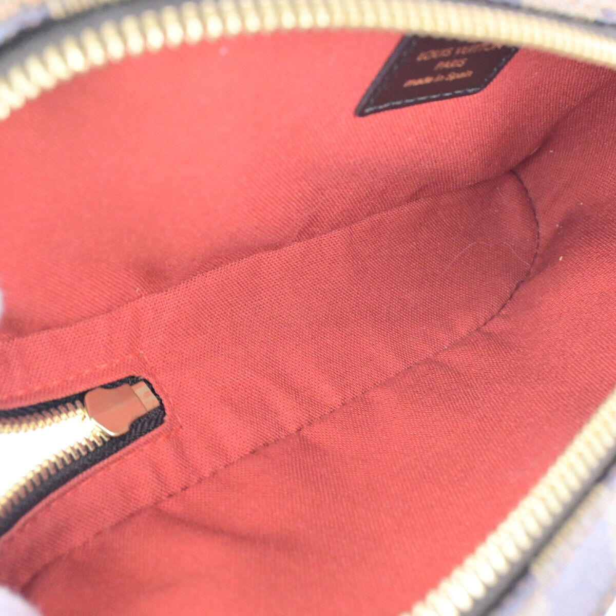 LOUIS VUITTON Geronimos Bum Body Bag Damier Ebene Leather Brown N51994 16YG630