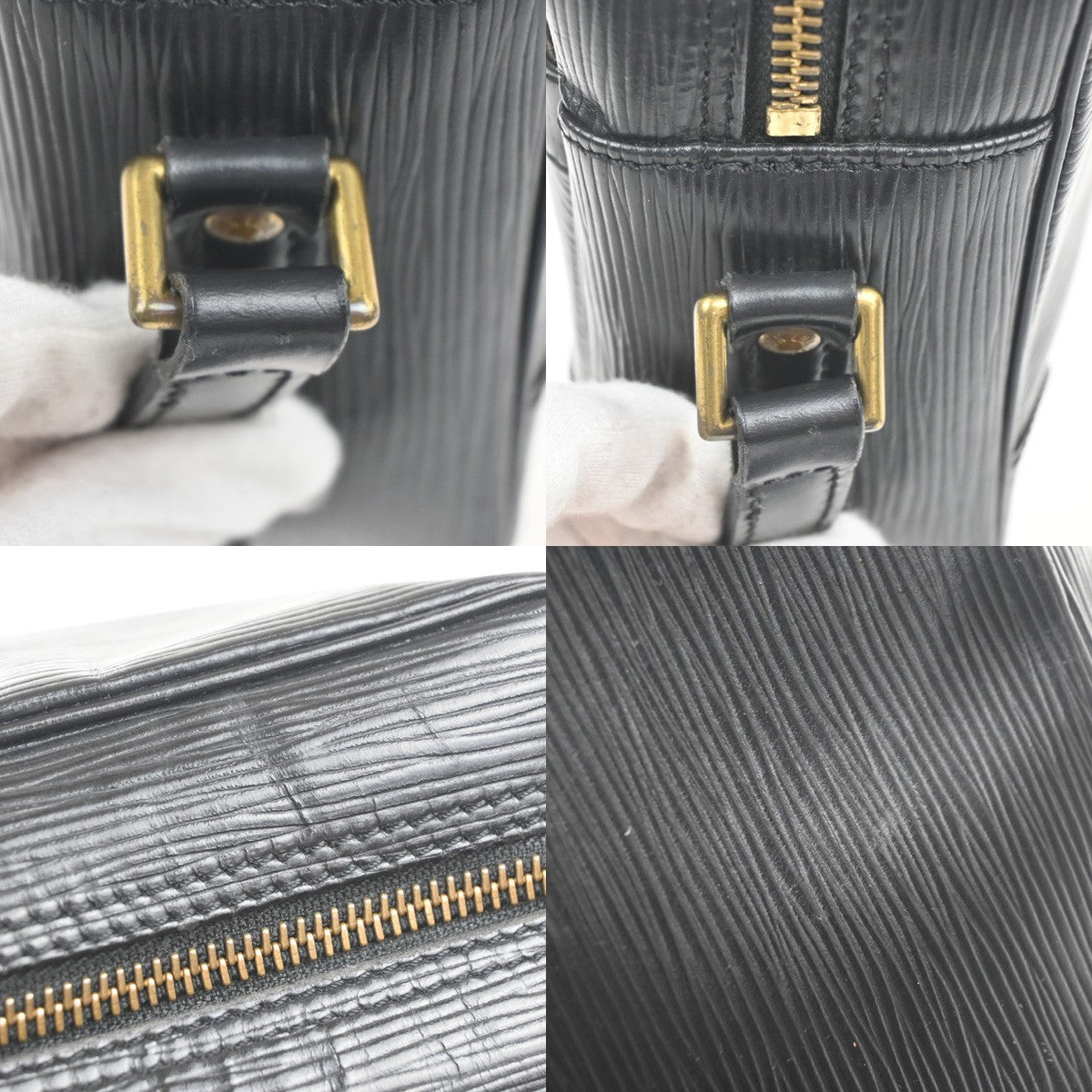 LOUIS VUITTON Trocadero 27 Shoulder Bag Epi Leather Black France M52302 69KC712
