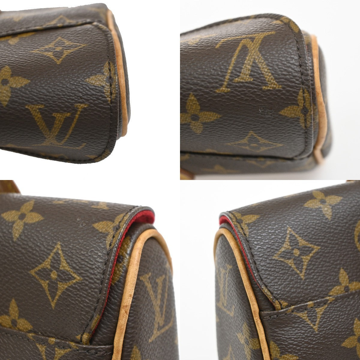 LOUIS VUITTON Sonatine Hand Bag Monogram Leather Brown France M51902 74MA597
