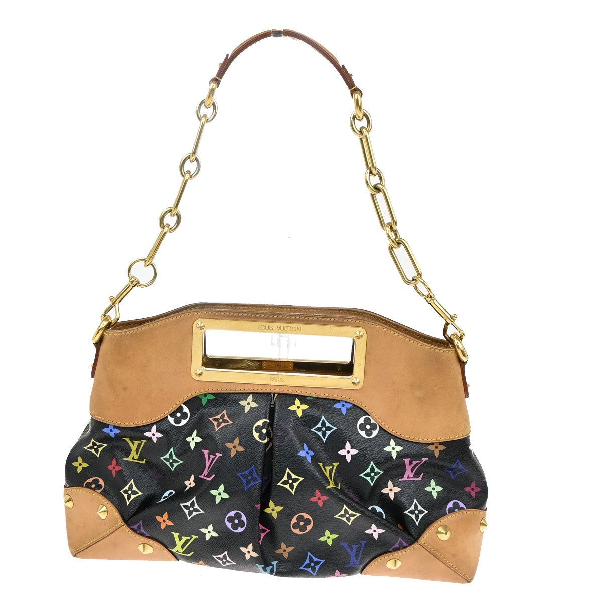 LOUIS VUITTON Judy MM Chain Hand Bag Monogram Multi Leather BK M40256 54RL420