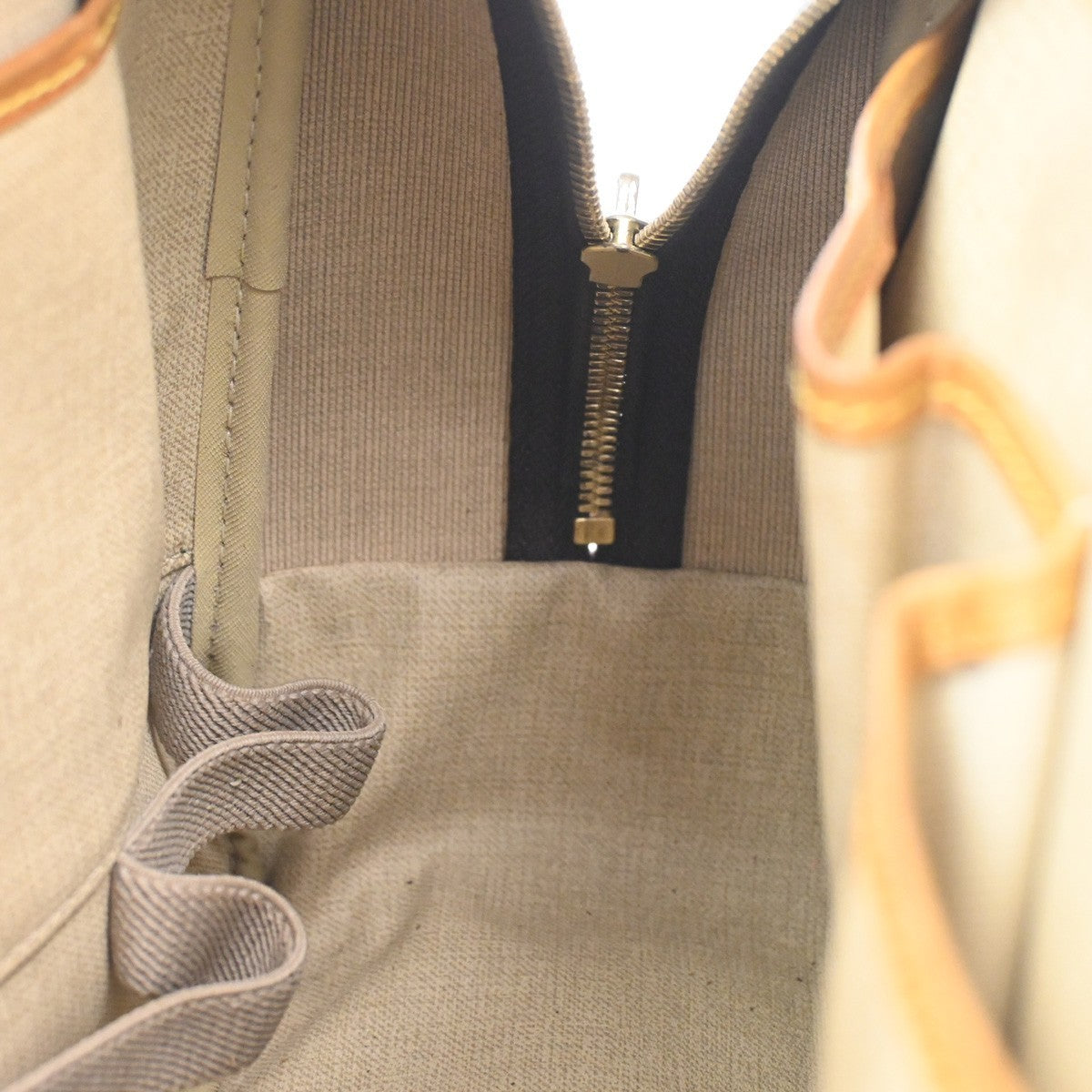 LOUIS VUITTON LV Logo Deauville Hand Bag Monogram Leather Brown M47270 81CA538