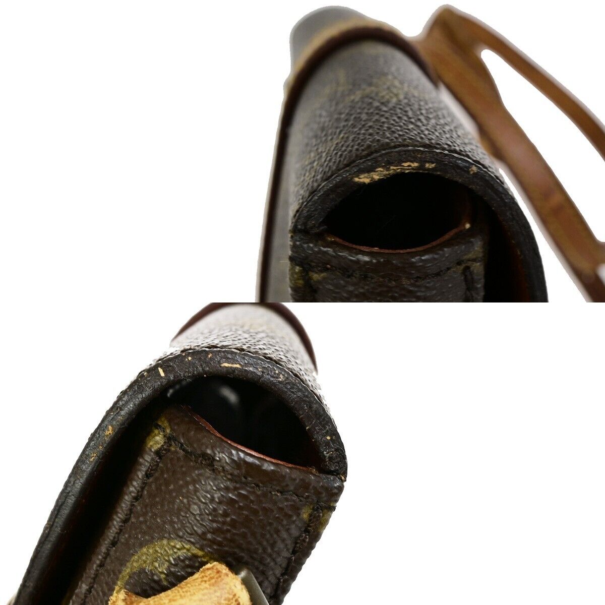 LOUIS VUITTON Chantilly PM Shoulder Bag Monogram Leather Brown M51234 69SJ463