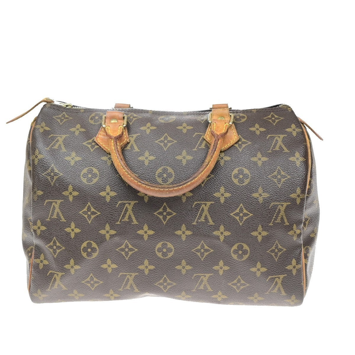 LOUIS VUITTON Speedy 30 Travel Hand Bag Monogram Leather Brown M41526 17MA700