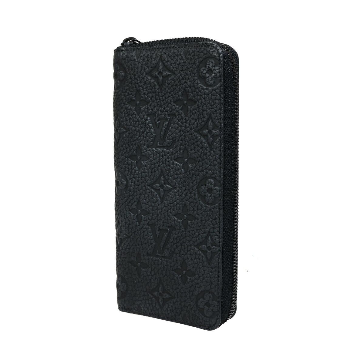 LOUIS VUITTON Zippy Wallet Vertical Wallet Monogram Taurillon BK M69047 74RK557