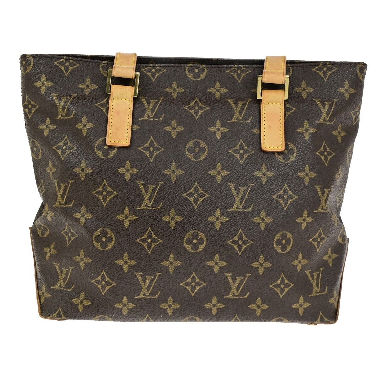 LOUIS VUITTON Cabas Piano Shoulder Bag Monogram Leather Brown M51148 77SJ595