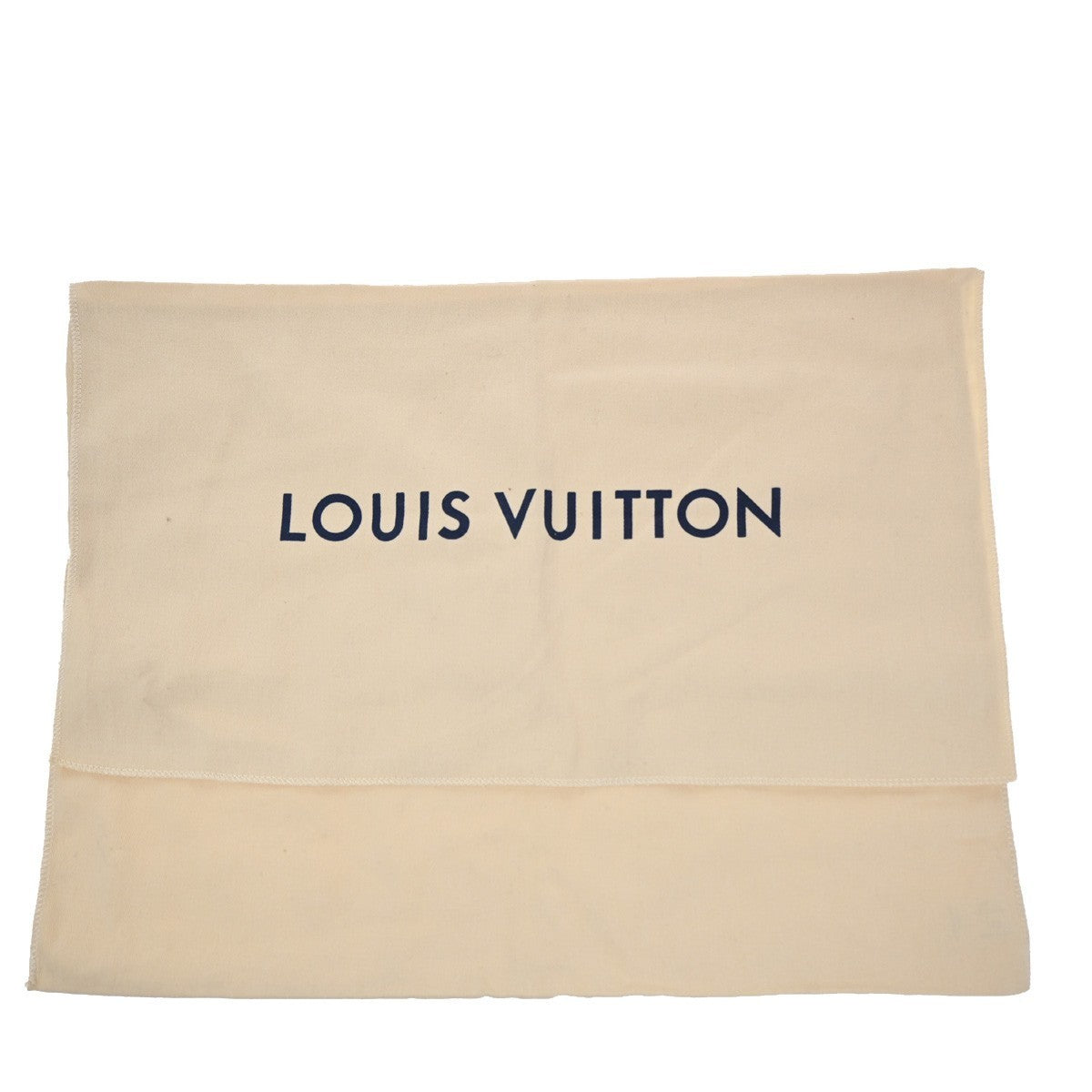 LOUIS VUITTON Logo 10 Set Dust Bag Drawstring Canvas Cotton Beige Brown 01KB886