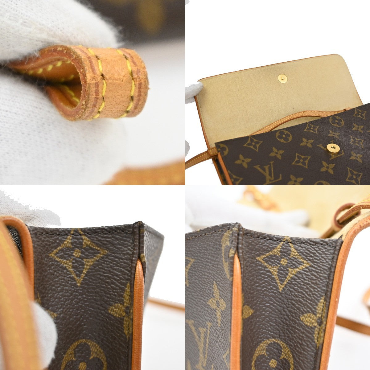 LOUIS VUITTON Pochette Twin GM 2Way Shoulder Bag Monogram Brown M51852 70CA948