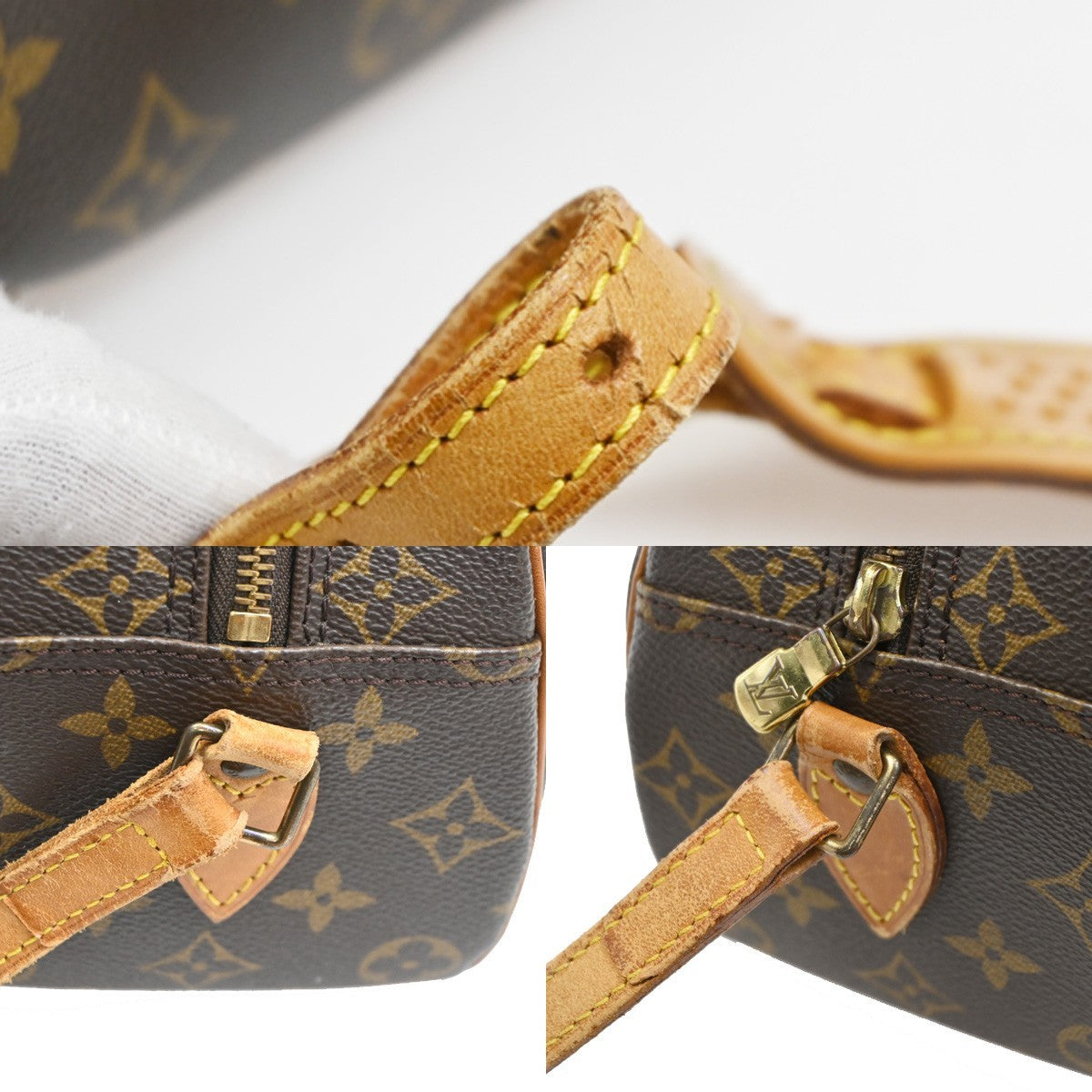 LOUIS VUITTON Blois Crossbody Shoulder Bag Monogram Leather Brown M51221 85CA730