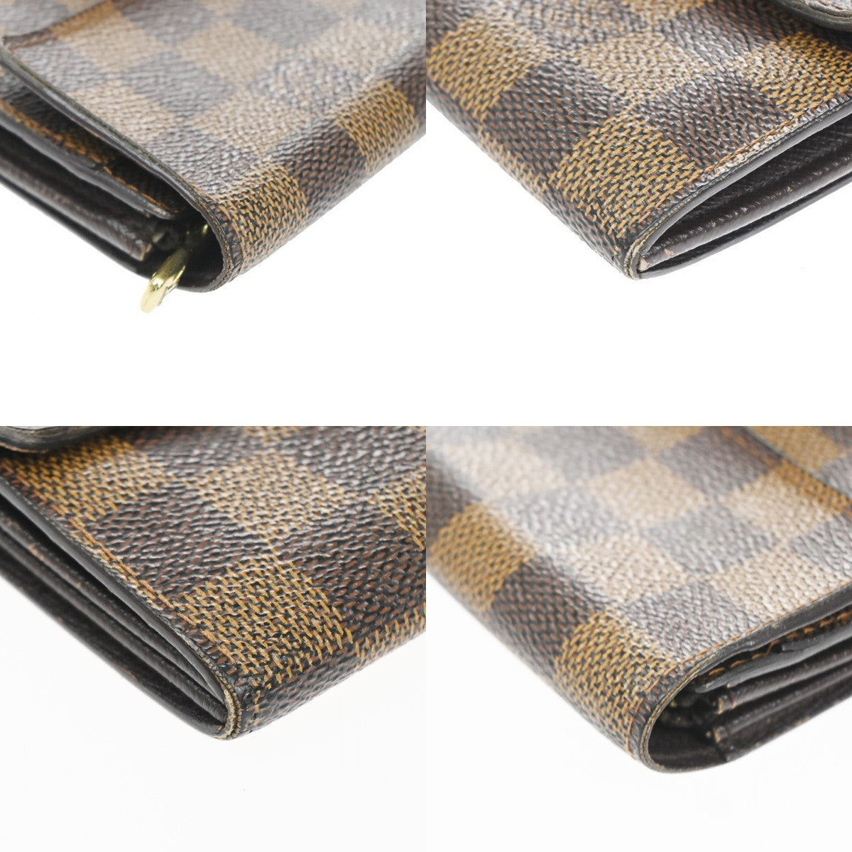 LOUIS VUITTON Porte Monnaie Credit Long Bifold Wallet Damier BN N61725 04KD006