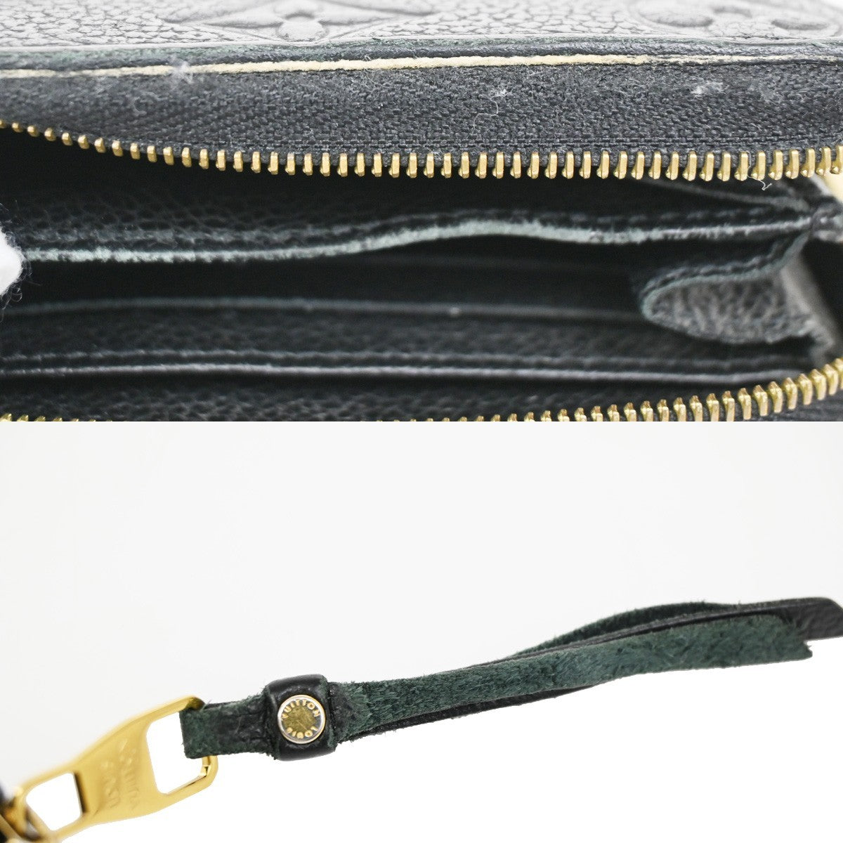 LOUIS VUITTON Zippy Coin Purse Wallet Monogram Empreinte Black M60574 62ZA256