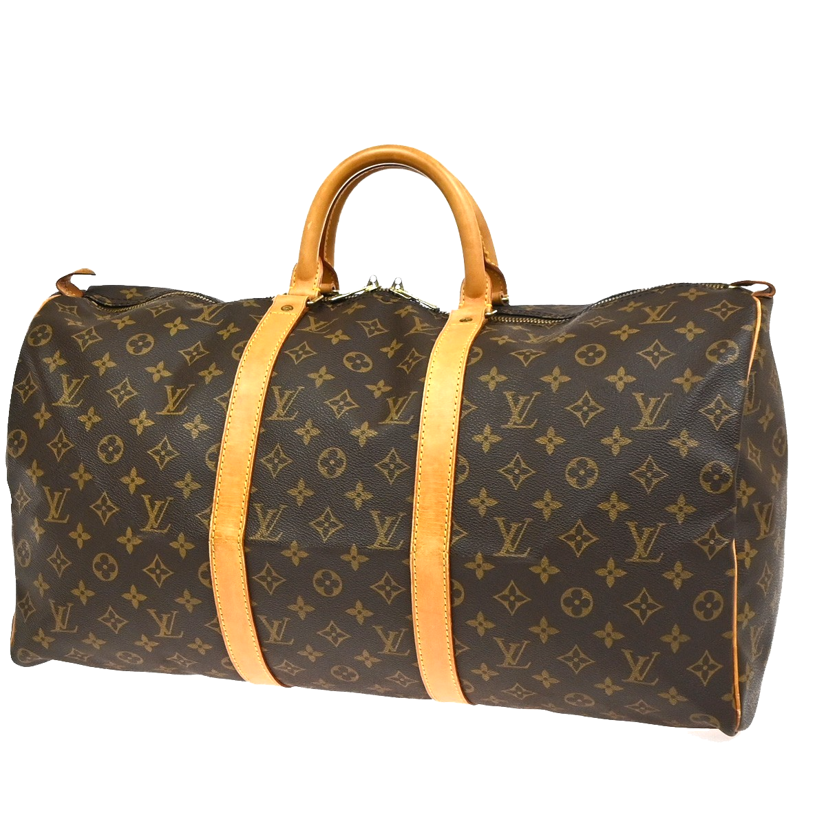 LOUIS VUITTON Keepall 50 Travel Hand Bag Monogram Leather Brown M41426 16YH913