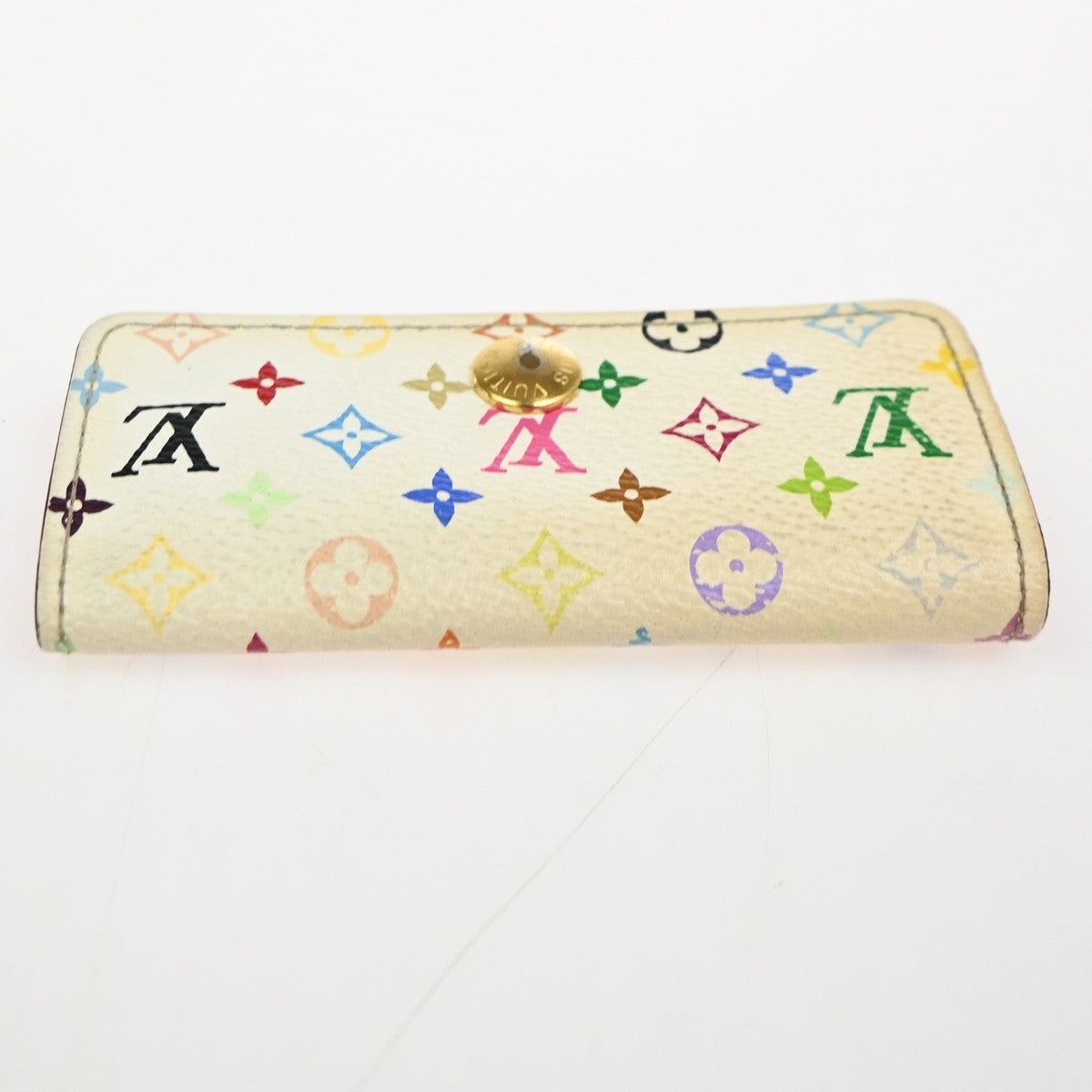 LOUIS VUITTON Multicles 4 Hook Key Case Monogram Multicolor White M60043 09KC665