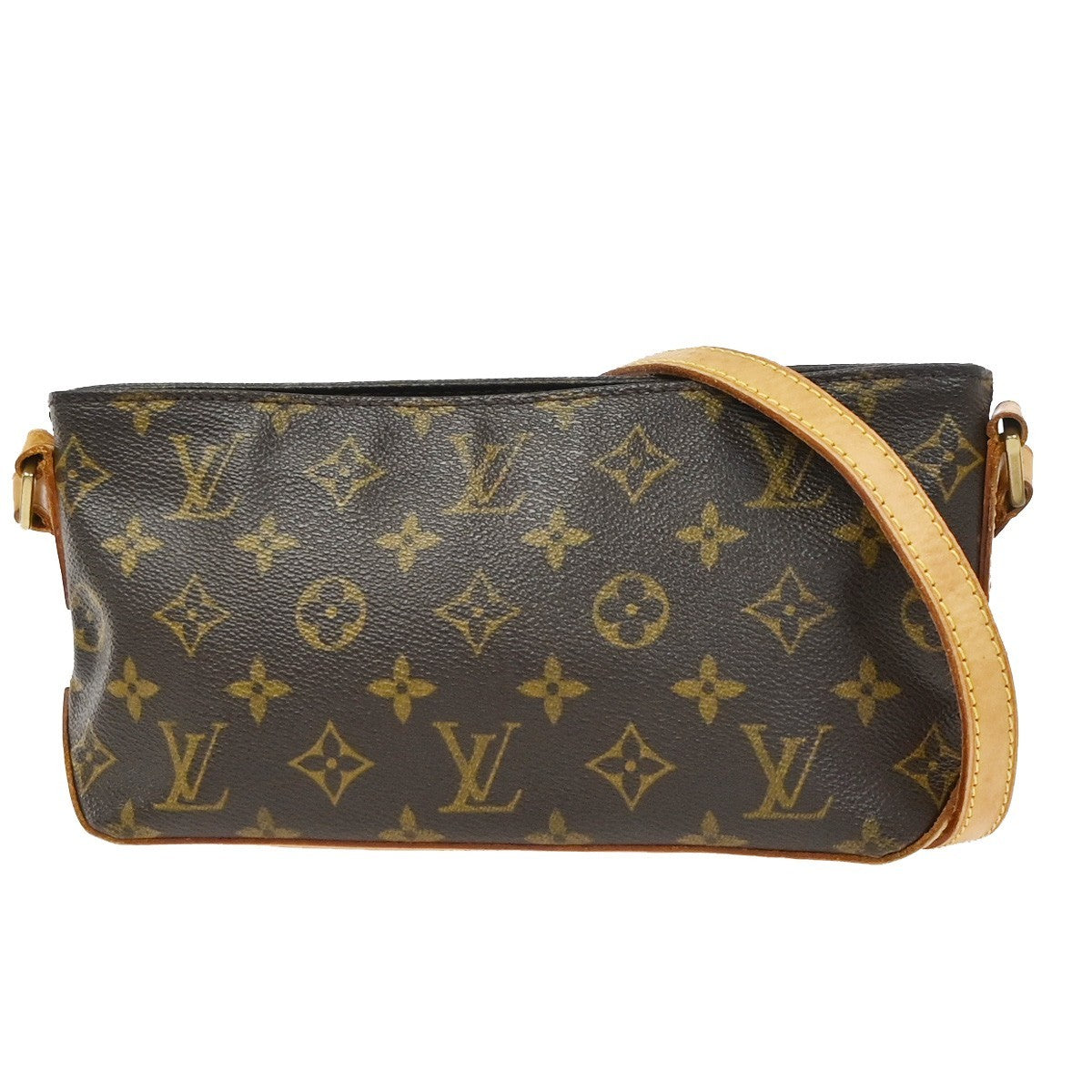 LOUIS VUITTON Logo Trotteur Shoulder Bag Monogram Leather Brown M51240 73YH916