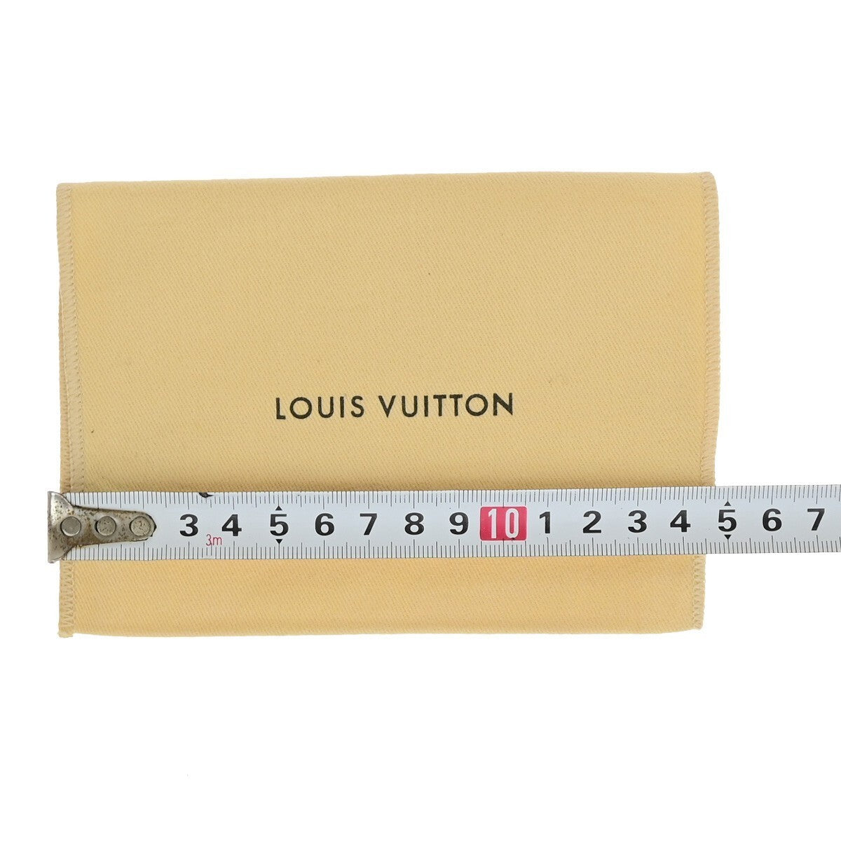 LOUIS VUITTON Logo 10 Set Dust Bag Drawstring Canvas Cotton Beige Brown 07KB119