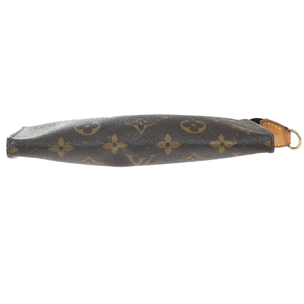 LOUIS VUITTON Logo BUCKET GM Pouch Bag Monogram Leather Brown France 05EG170