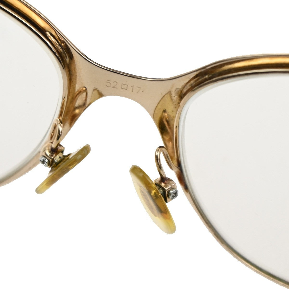 TIFFANY&CO. 1837 Reading Glasses Eye Wear Metal Plastic Gold Blue 07CA414