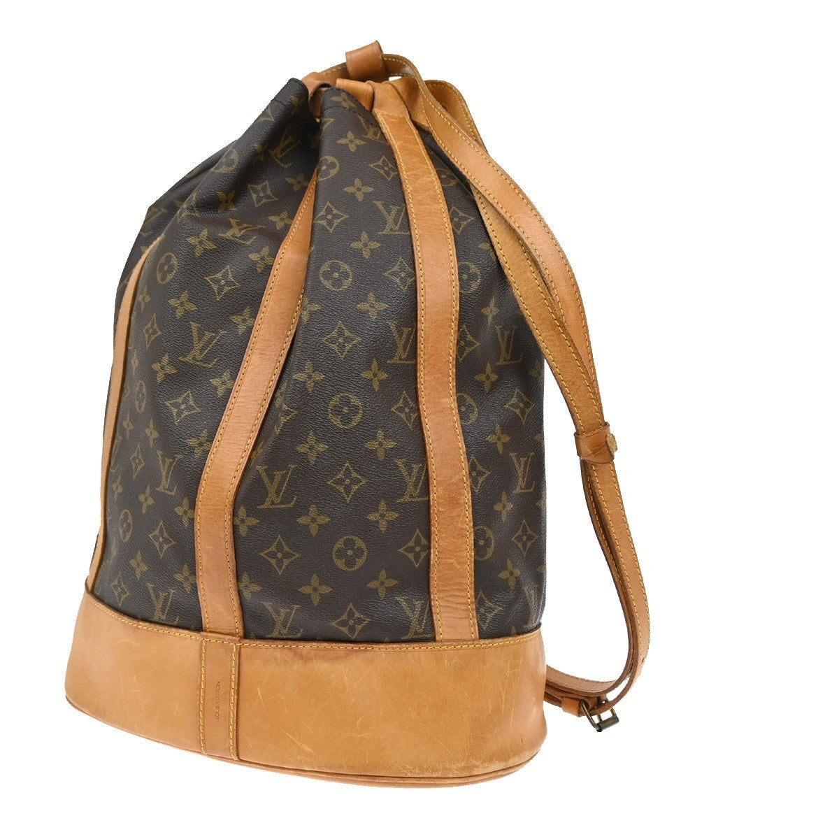 LOUIS VUITTON LV Randonnee GM Shoulder Bag Monogram Leather Brown M42244 81CA080