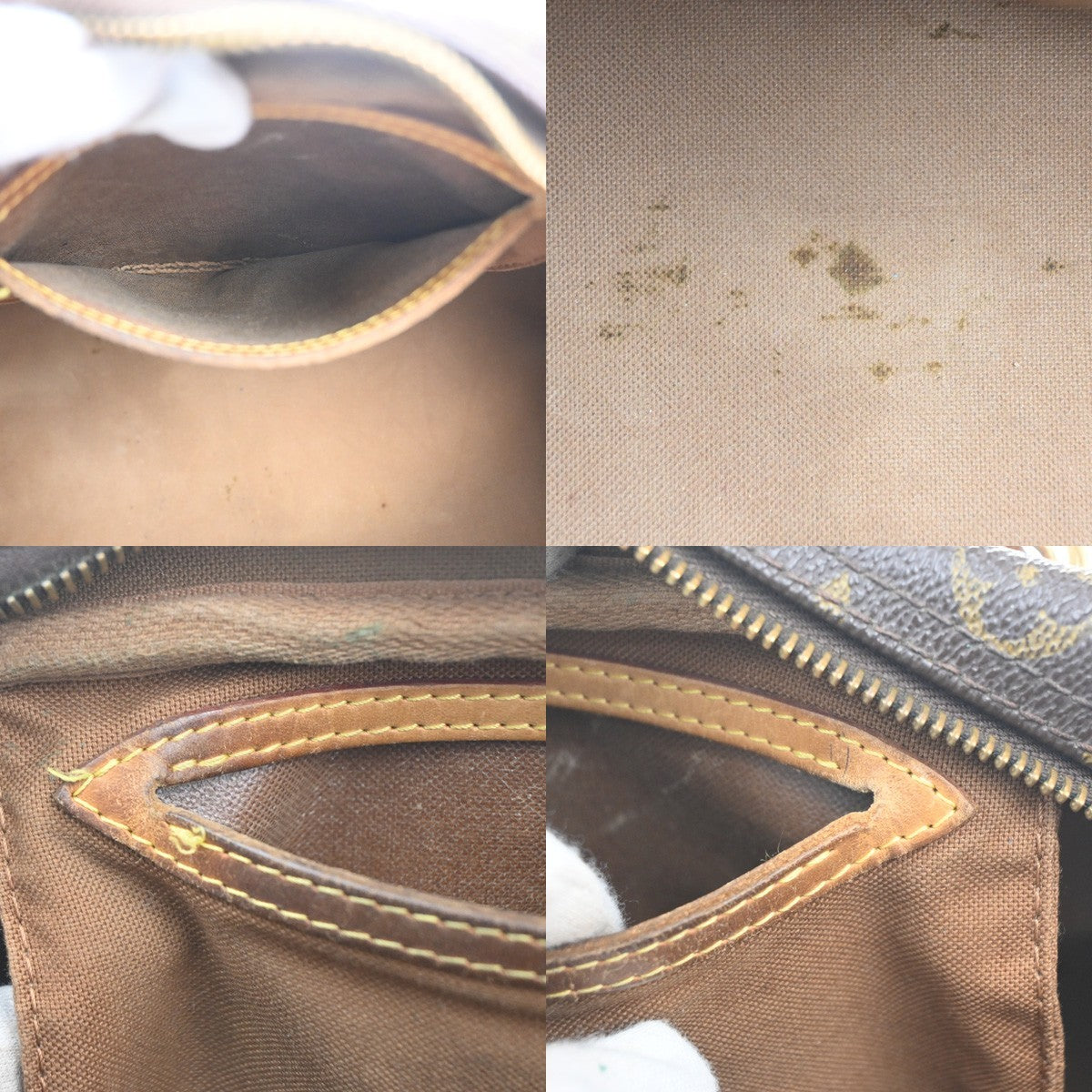 LOUIS VUITTON Montorgueil PM Shoulder Bag Monogram Leather Brown M95565 31MA449
