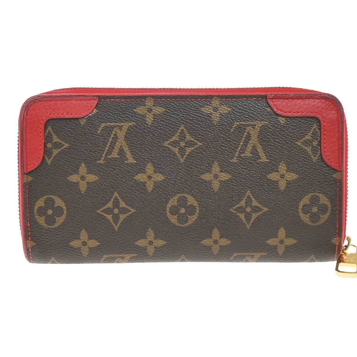 LOUIS VUITTON Zippy Retiro Long Zip Around Wallet Monogram BN RD M61187 33EG329