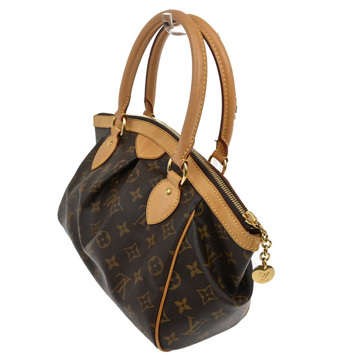 LOUIS VUITTON Tivoli PM Hand Bag Monogram Leather Brown France M40143 43RL574