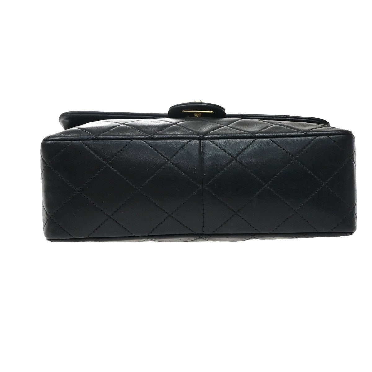 CHANEL CC Mini Matelasse Chain Shoulder Bag Leather Black GHW Vintage 830RP190