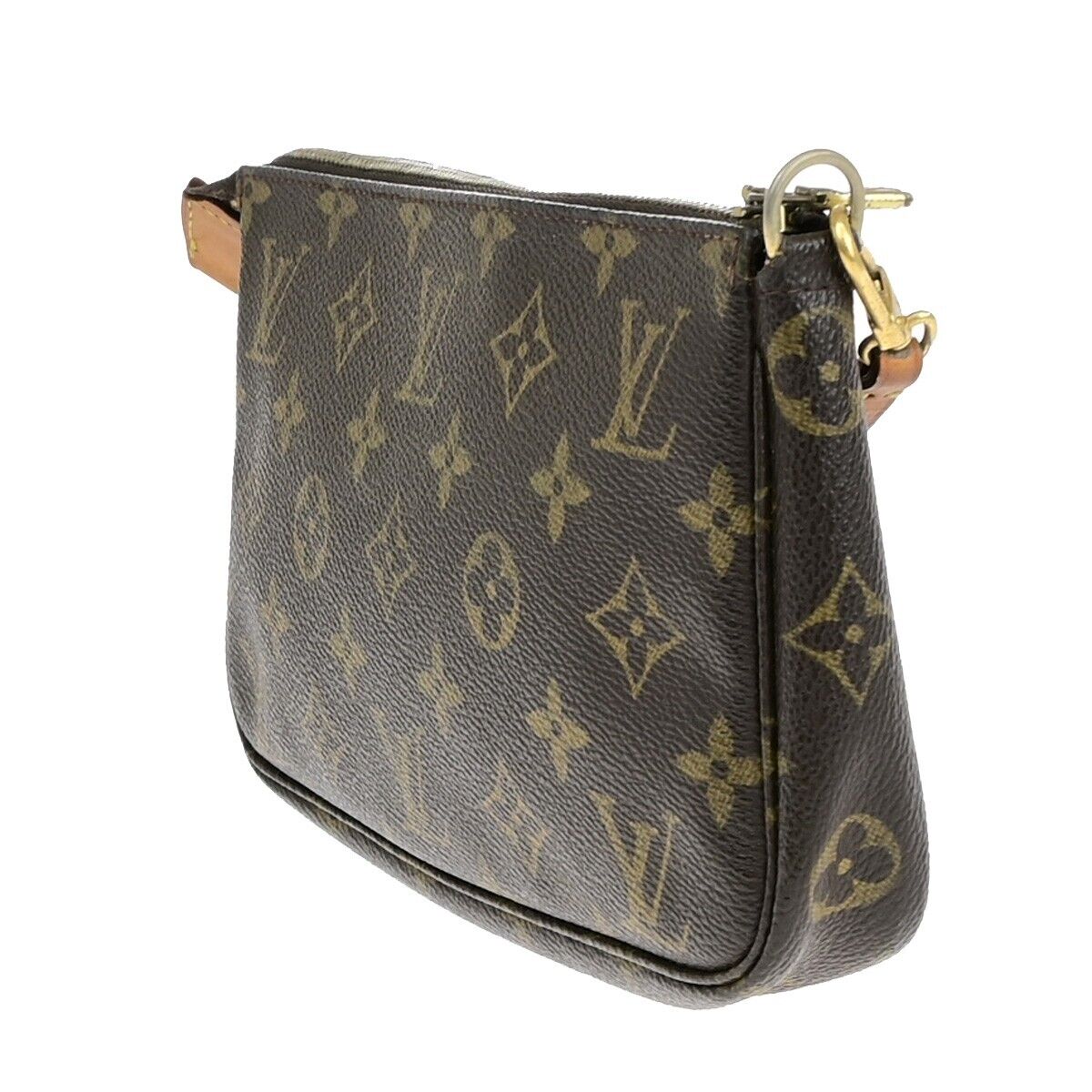 LOUIS VUITTON Pochette Accessoires Hand Bag Monogram Leather BN M51980 84EB742