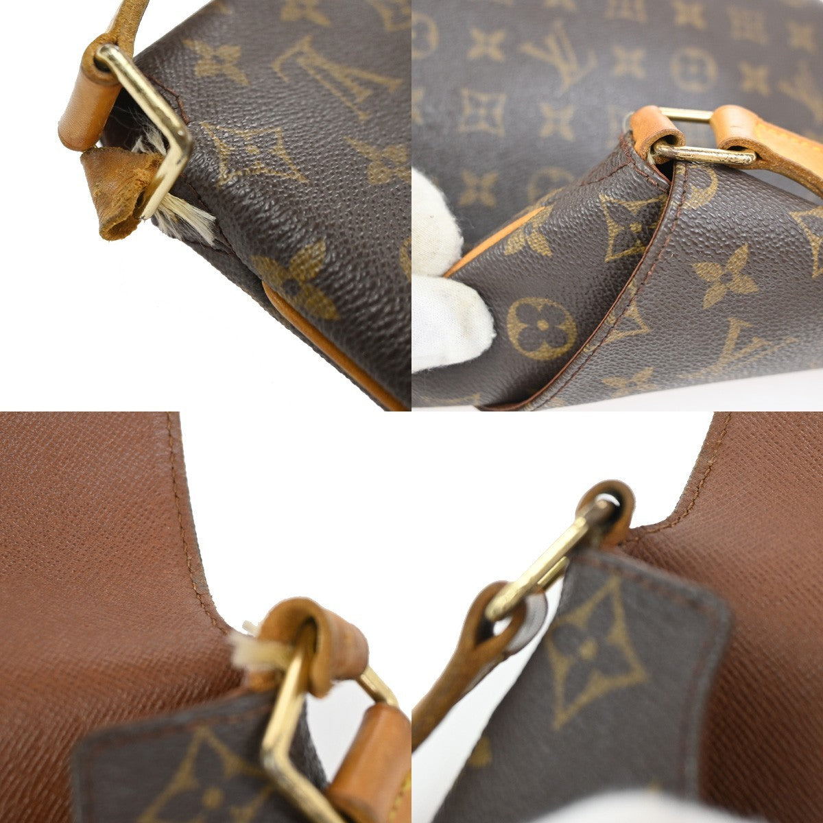 LOUIS VUITTON Musette Shoulder Bag Monogram Leather Brown France M51256 70KC930