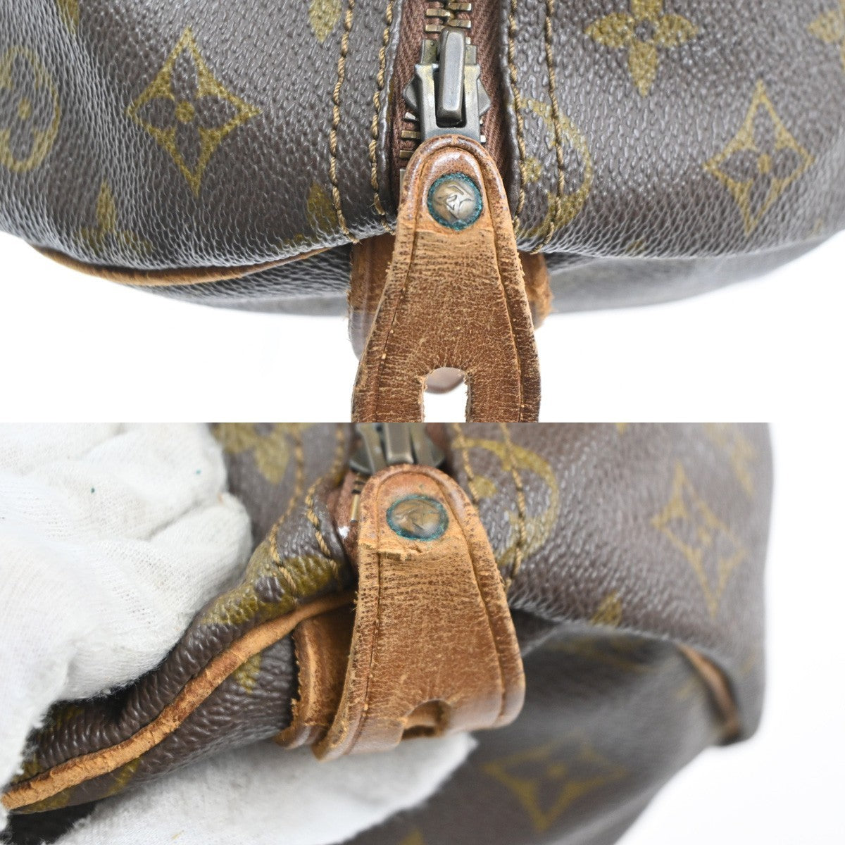 LOUIS VUITTON Speedy 35 Travel Hand Bag Monogram Leather Brown M41524 31MA296