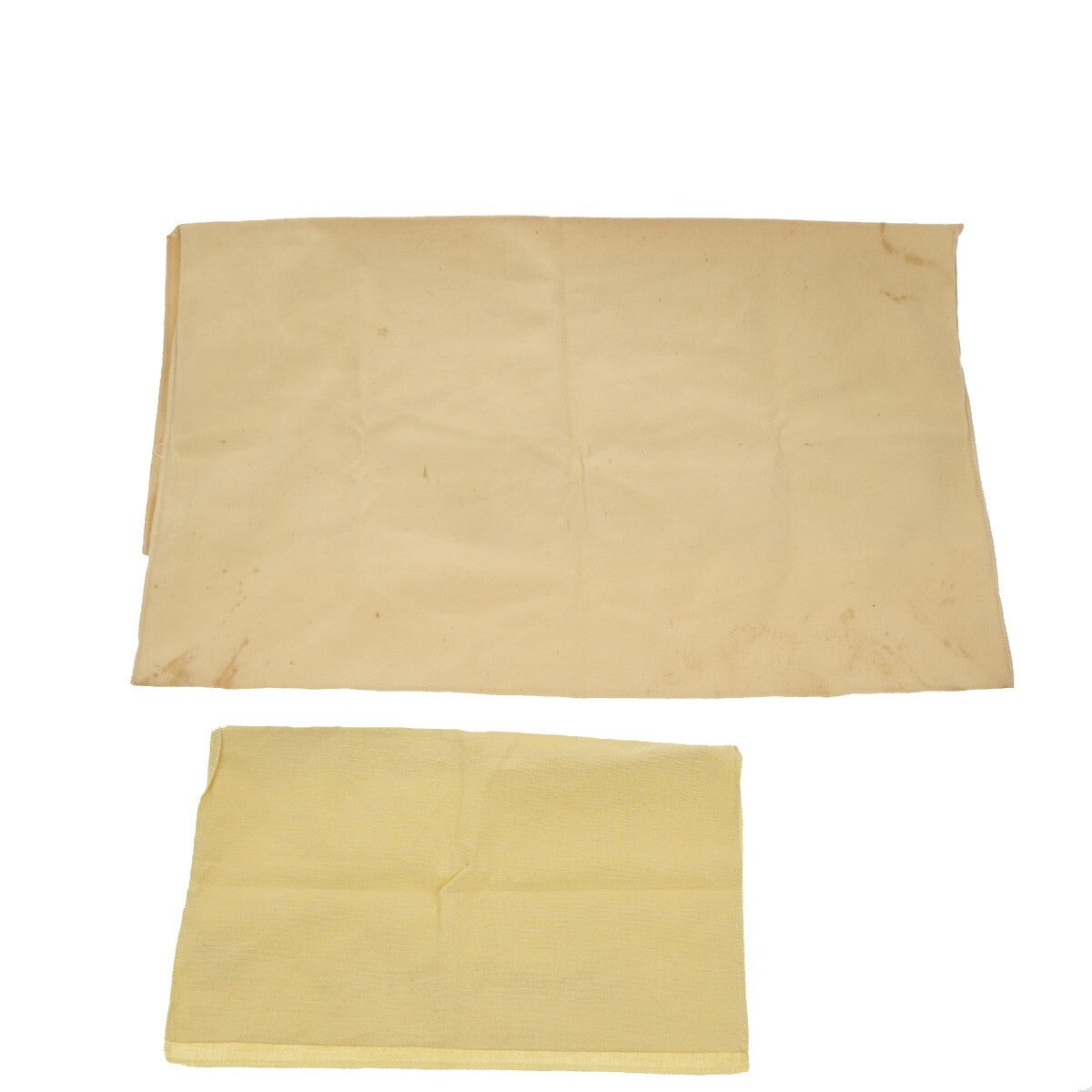 LOUIS VUITTON Logo 10 Set Dust Bag Drawstring Canvas Cotton Beige Brown 09FB554