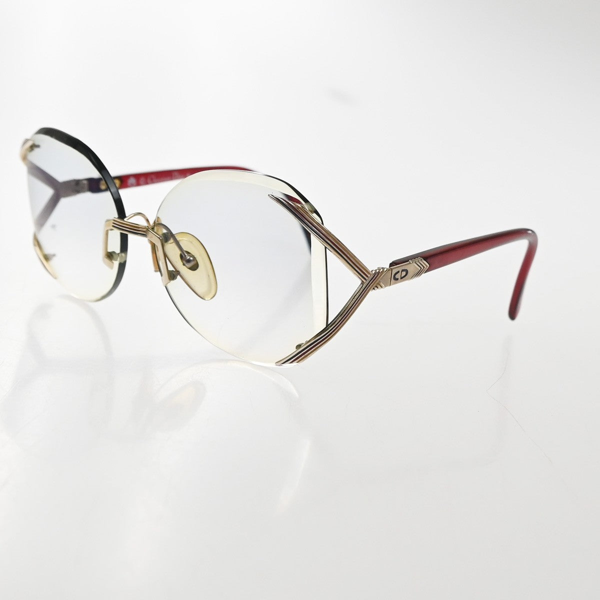 CHRISTIAN DIOR Sunglasses Eye Were Rimless Glasses Plastic GD RD 2289 09RL993