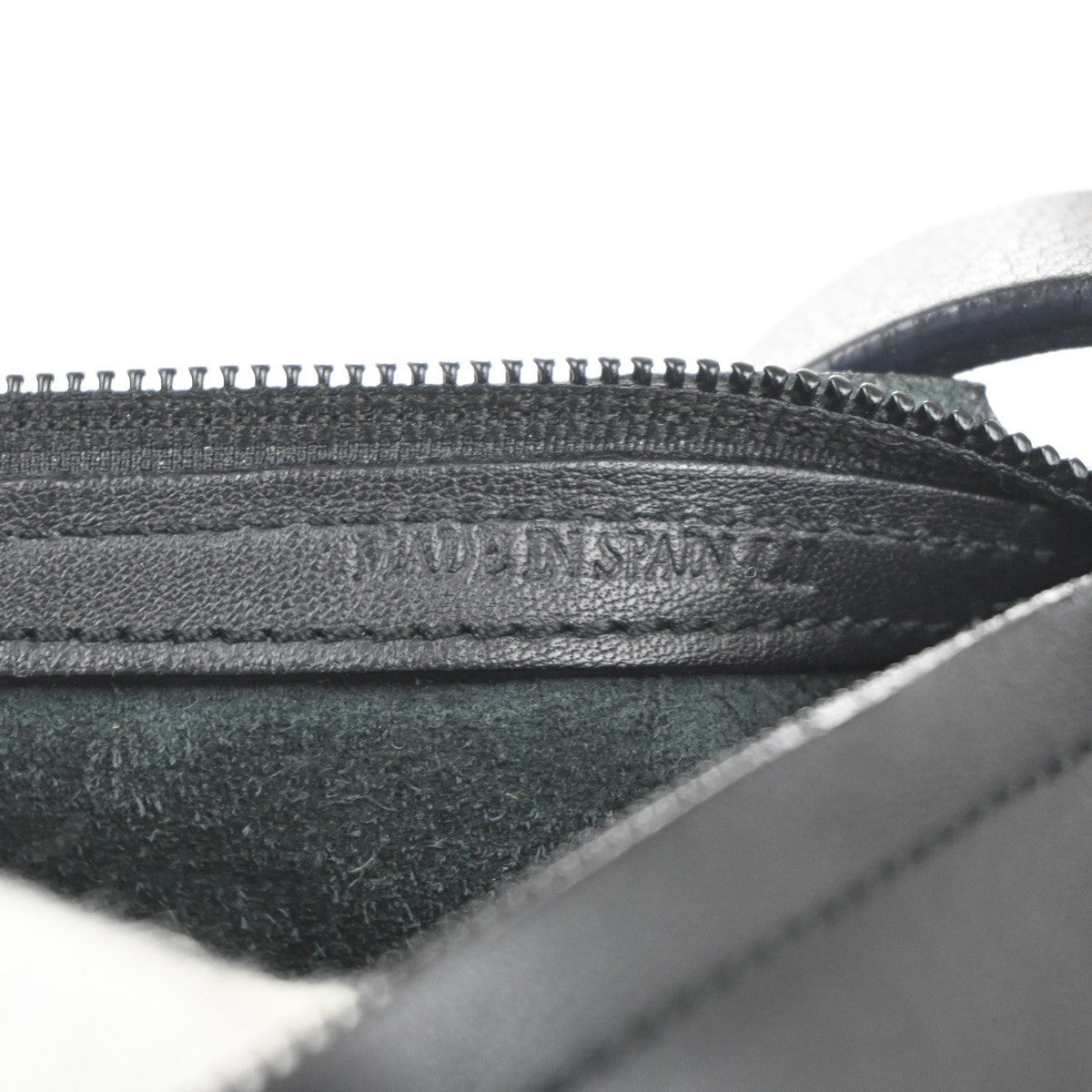LOEWE Logo One Shoulder Hand Bag Nappa Leather Black SHW Spain 65MA400