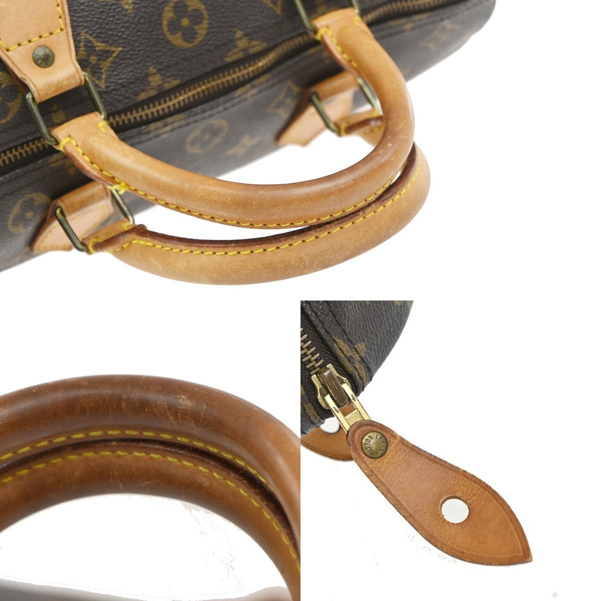 LOUIS VUITTON Speedy 30 Travel Hand Bag Monogram Leather Brown M41526 98YJ241