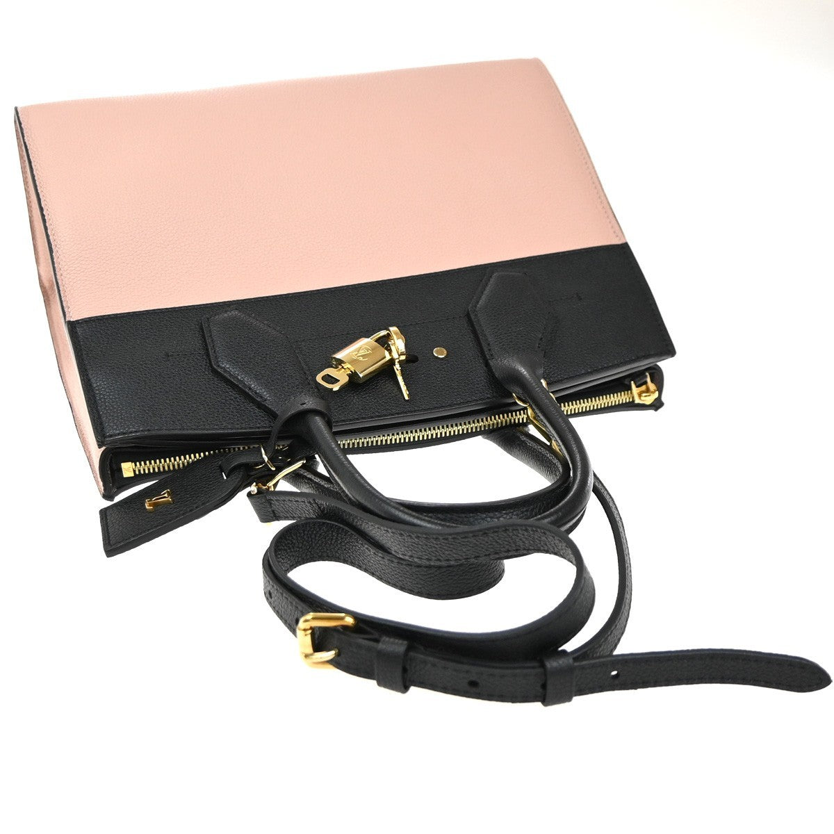 LOUIS VUITTON City Steamer MM 2Way Hand Bag Taurillon Leather PK M53019 660RP098