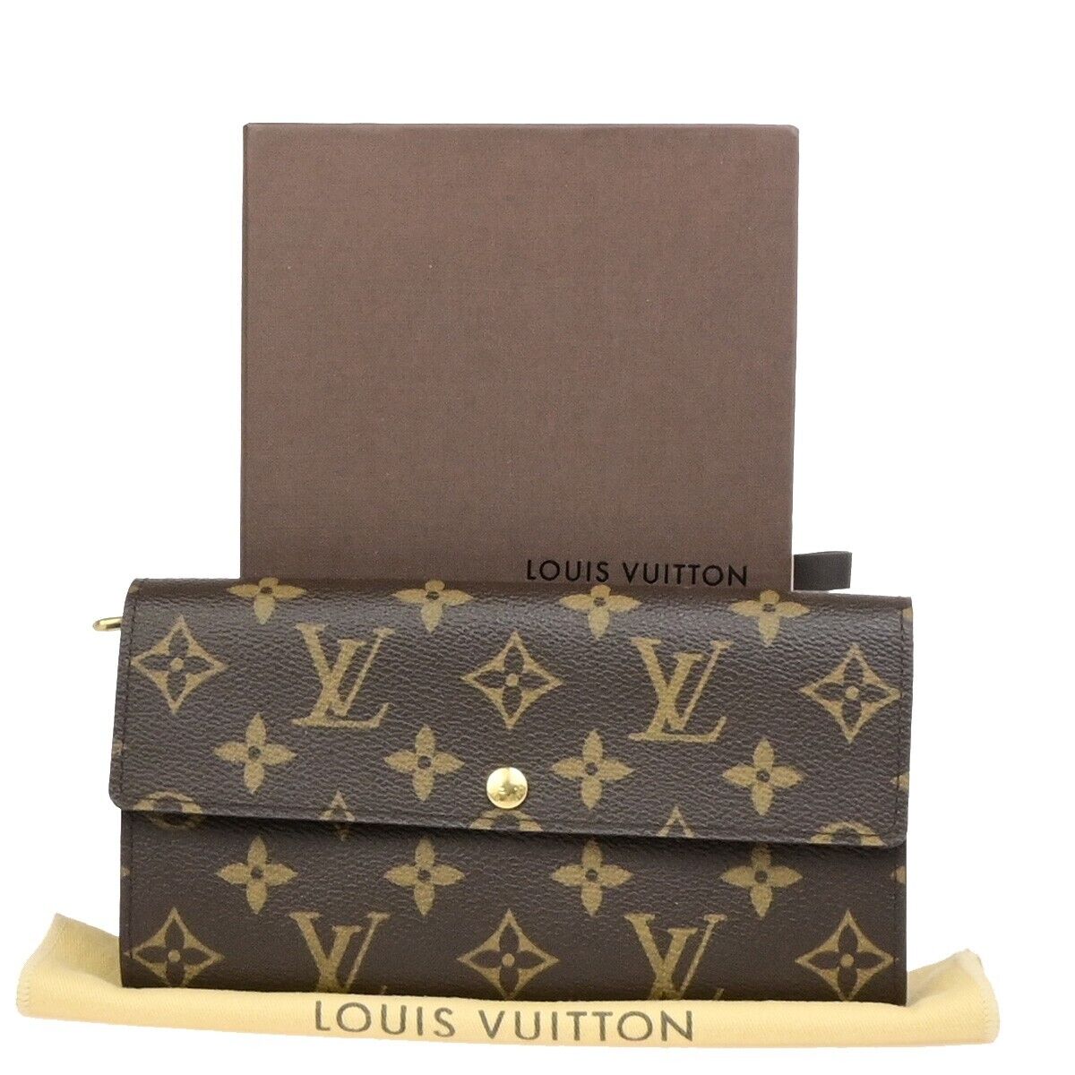 LOUIS VUITTON Portefeuille Sarah Long Bifold Wallet Monogram BN M61734 36ED245