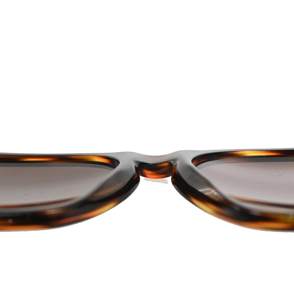 CHANEL CC Logo Sunglasses Eye Wear Plastic Brown GHW 01451 63RL897