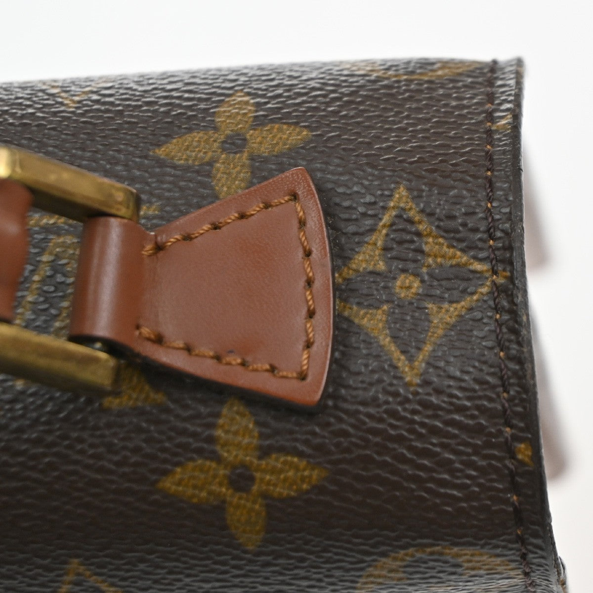 LOUIS VUITTON Concorde Hand Bag Monogram Leather Brown France M51190 82MA626