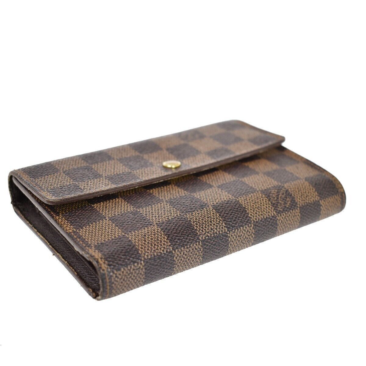 LOUIS VUITTON Tresor Etui Papier Trifold Wallet Damier Leather BN N61202 62YB756