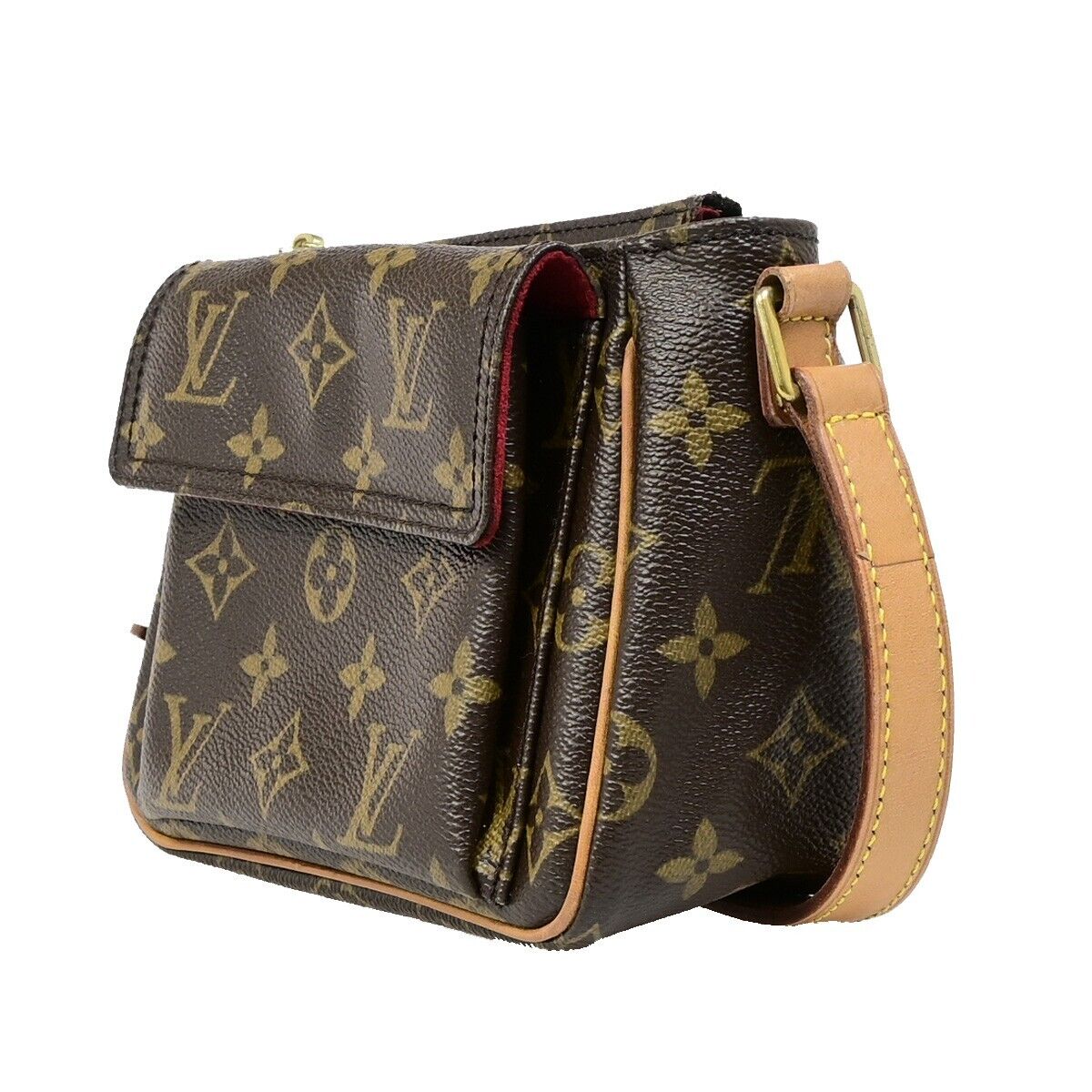LOUIS VUITTON Viva Cite PM Shoulder Bag Monogram Leather Brown M51165 47EB795