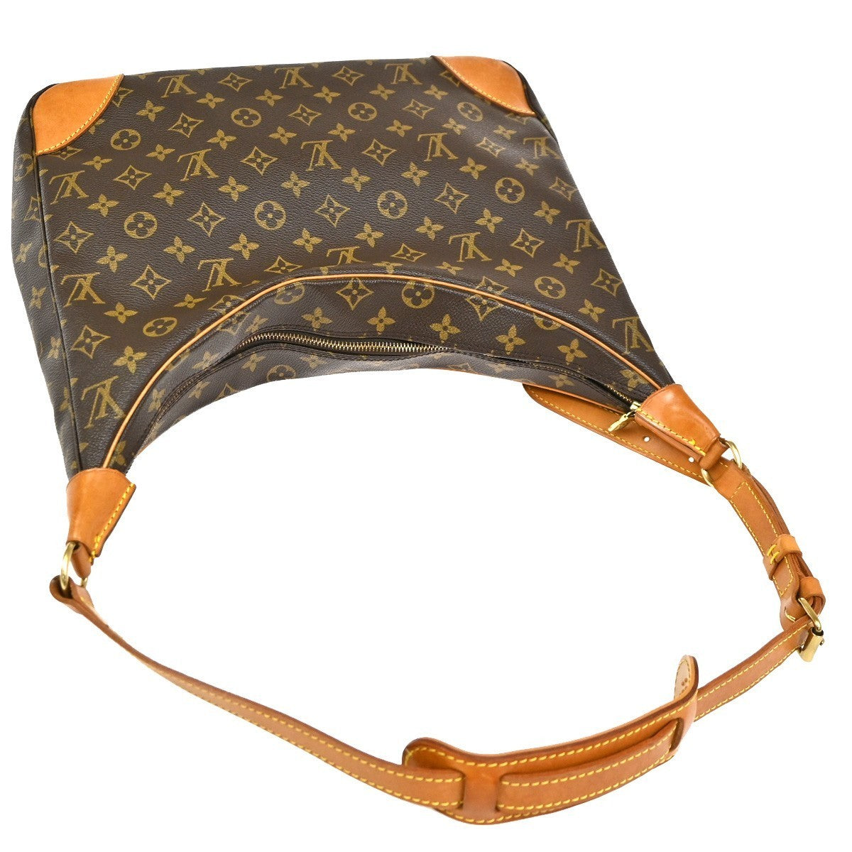 LOUIS VUITTON Boulogne 35 Shoulder Bag Monogram Leather Brown M51260 76TA496