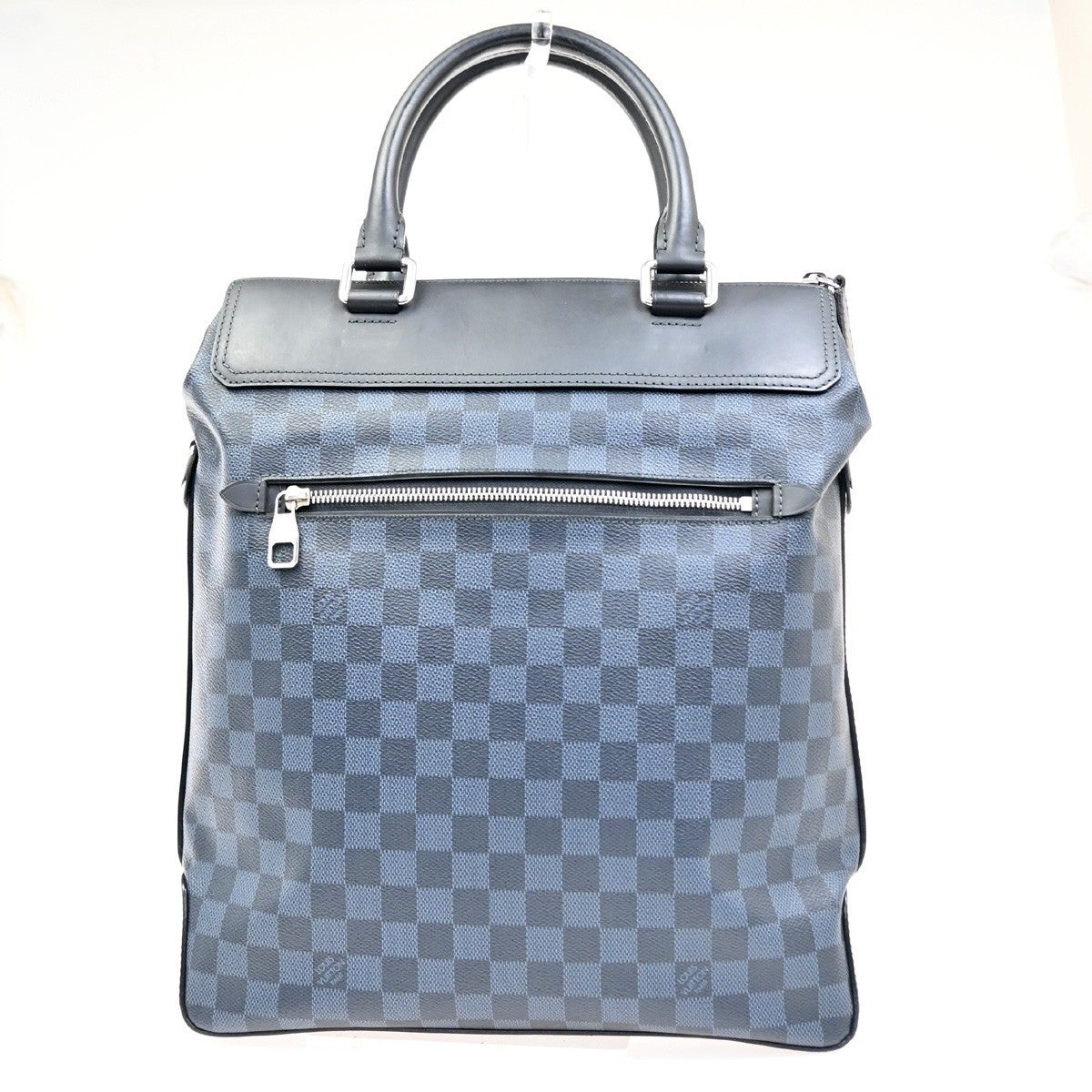 LOUIS VUITTON Greenwich Hand Bag Damier Cobalt Leather Navy Italy N41351 92MA390