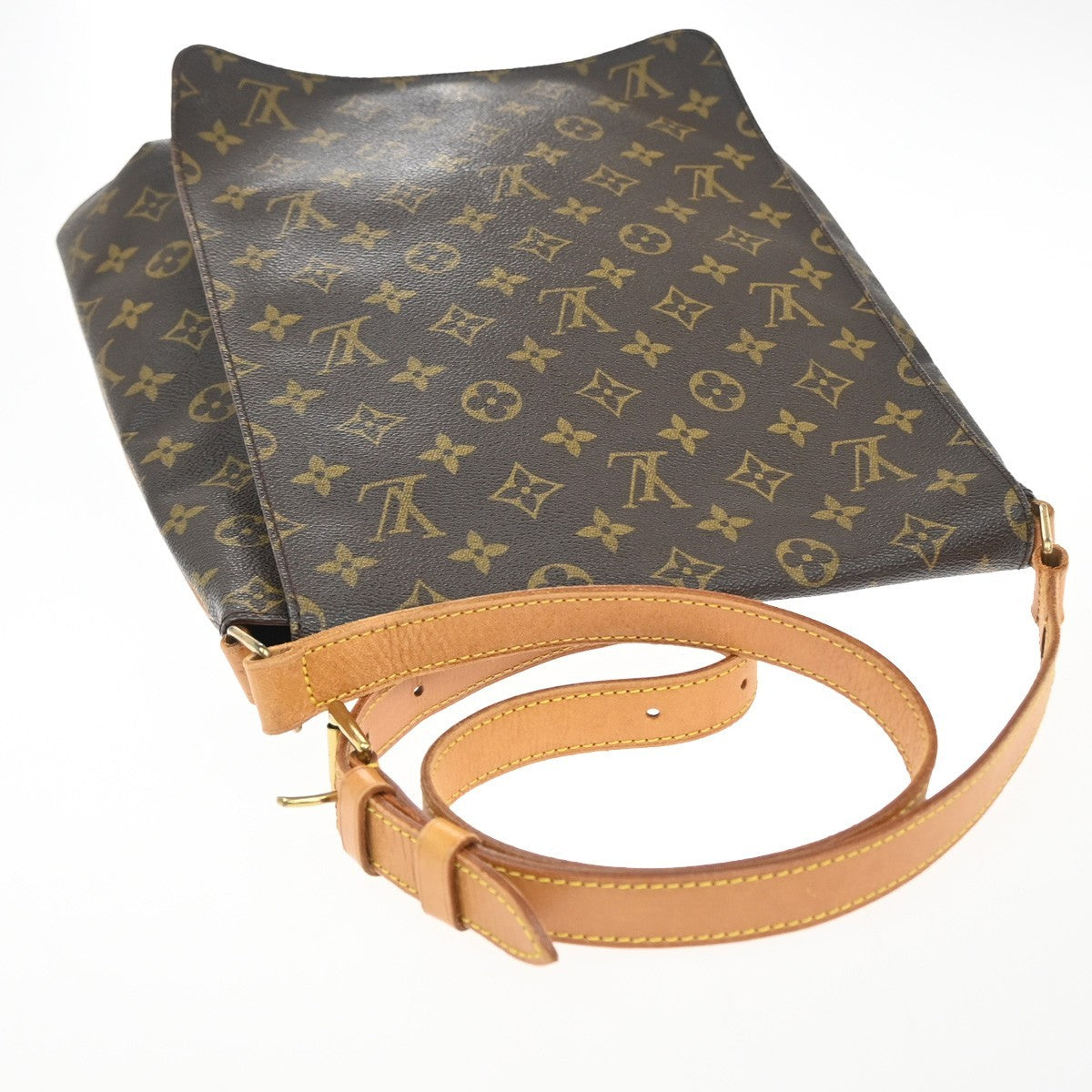 LOUIS VUITTON Musette Shoulder Bag Monogram Leather Brown France M51256 82KP595
