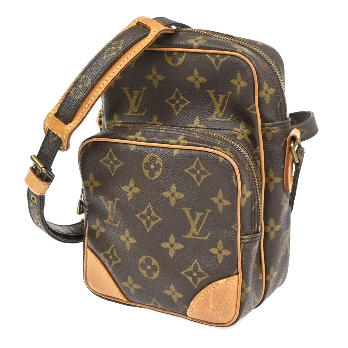LOUIS VUITTON Amazon Crossbody Shoulder Bag Monogram Leather BN M45236 77KD089