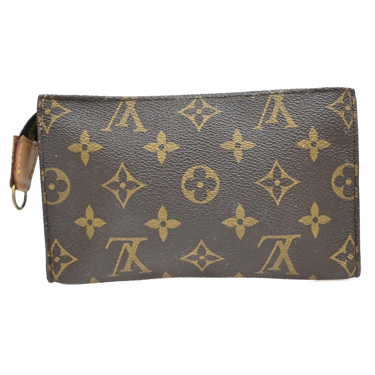 LOUIS VUITTON LV Bucket PM Pouch Bag Monogram Leather Brown France 67KB284