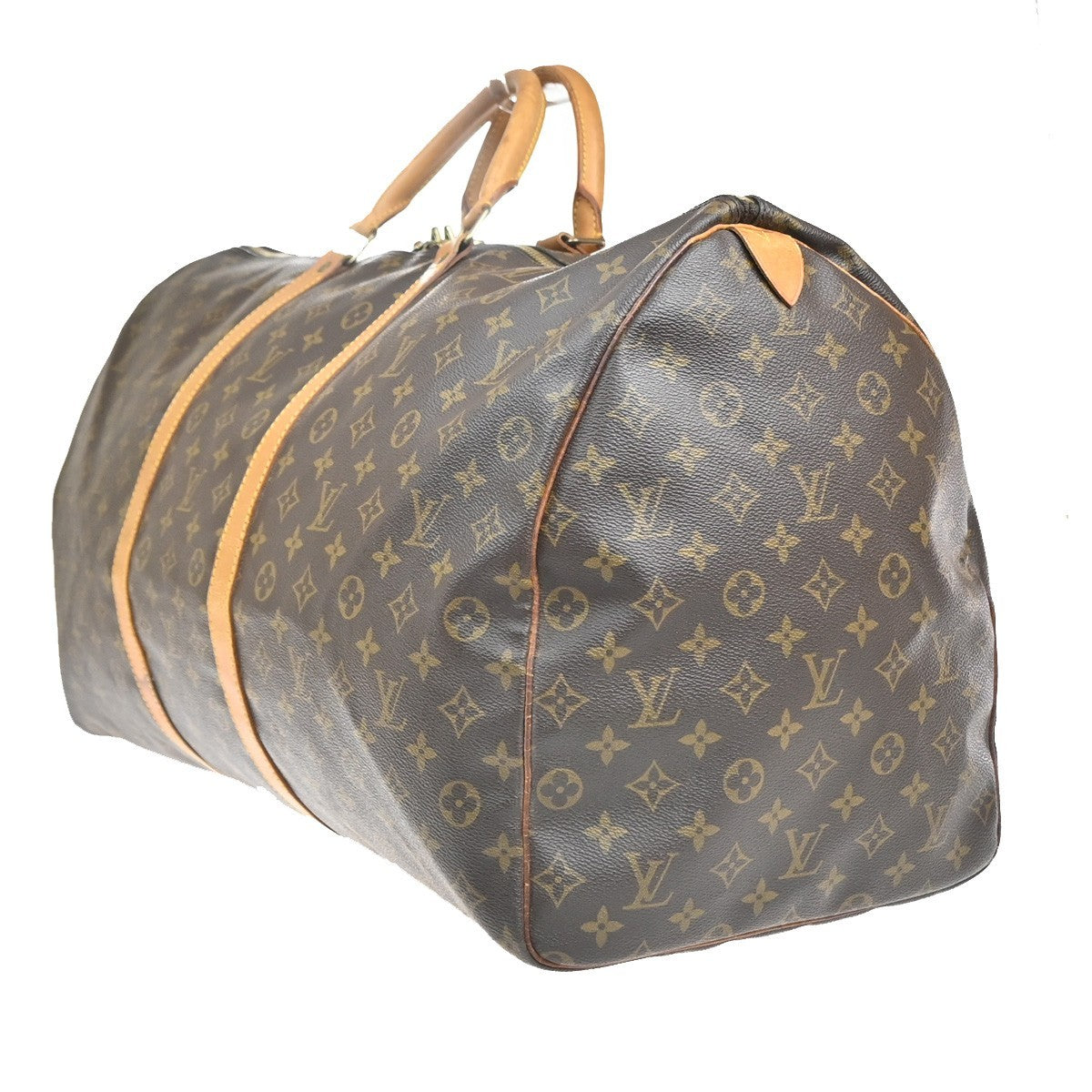 LOUIS VUITTON Keepall 60 Travel Hand Bag Monogram Leather Brown M41422 74YH945