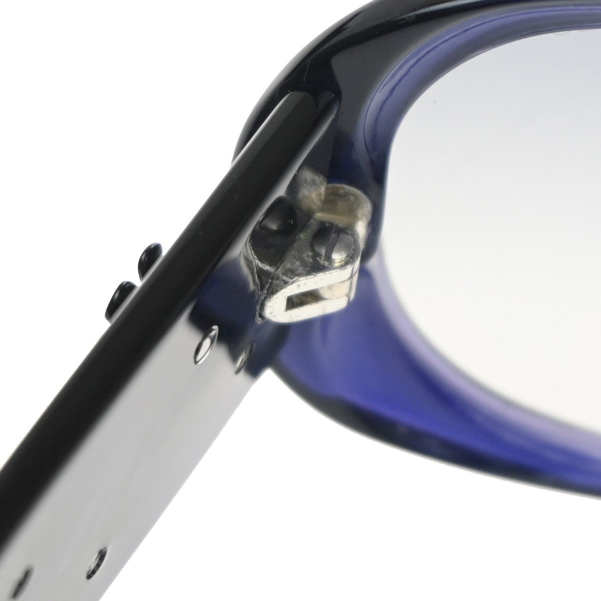 CHANEL CC Logo Camellia Sunglasses Eye Wear Plastic Blue 5113 Italy 60RL750