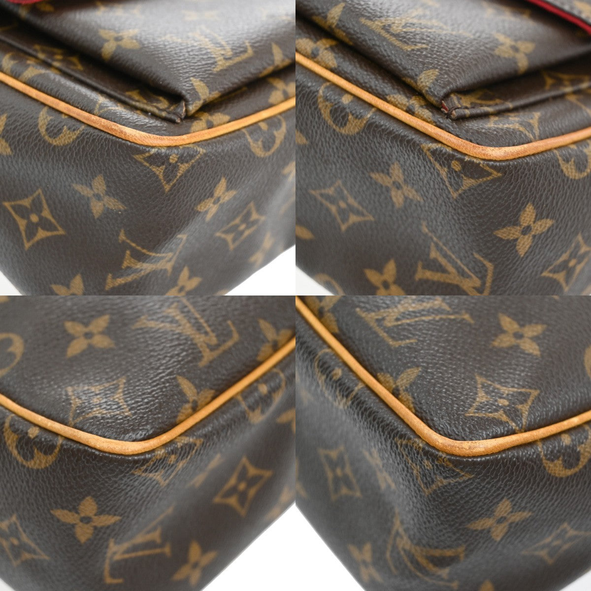 LOUIS VUITTON Viva Cite PM Shoulder Bag Monogram Leather Brown M51165 41AA086