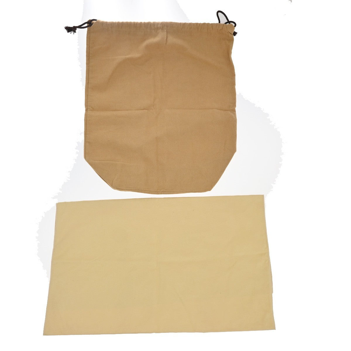 LOUIS VUITTON Logo 10 Set Dust Bag Drawstring Canvas Cotton Beige Brown 09KC806