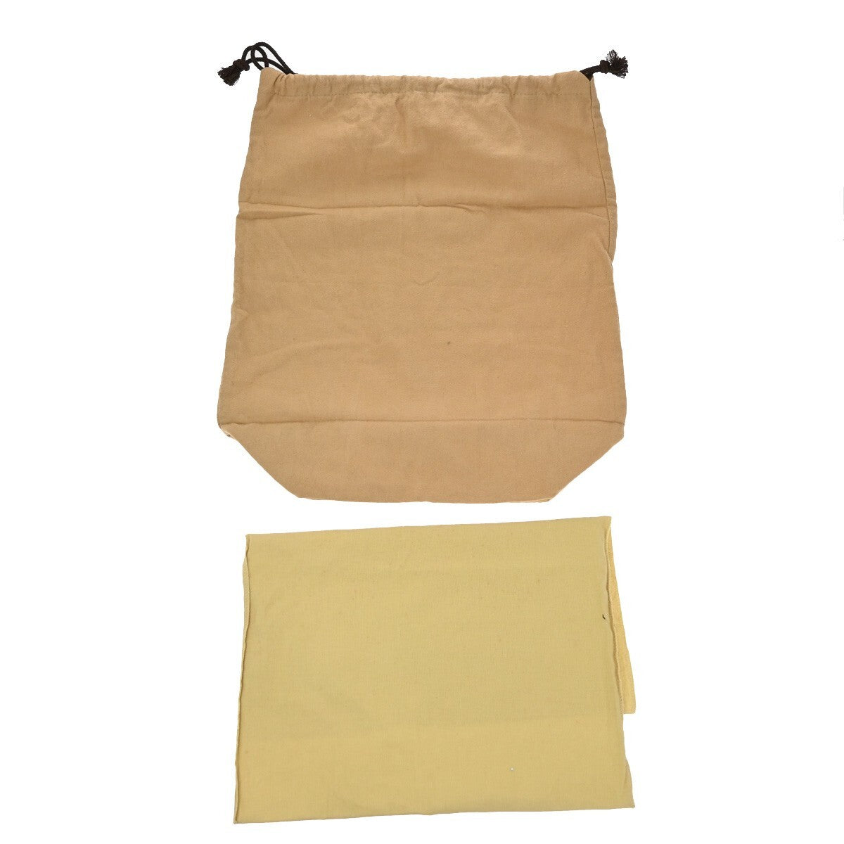 LOUIS VUITTON Logo 10 Set Dust Bag Drawstring Canvas Cotton Beige Brown 09EE145