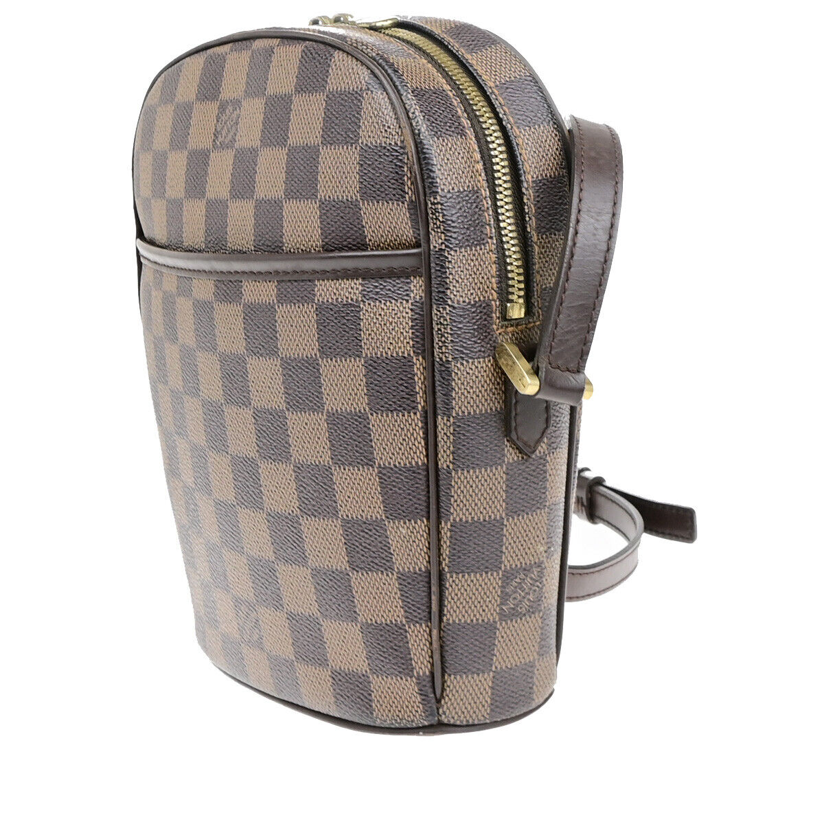 LOUIS VUITTON Ipanema PM Shoulder Bag Damier Ebene Leather Brown N51294 74YG089