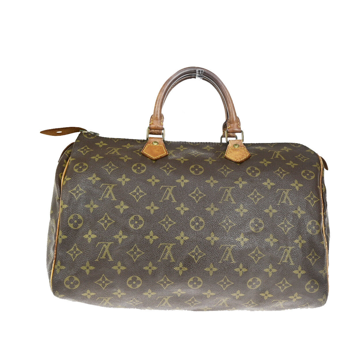 LOUIS VUITTON Speedy 35 Travel Hand Bag Monogram Leather Brown M41524 36YG523